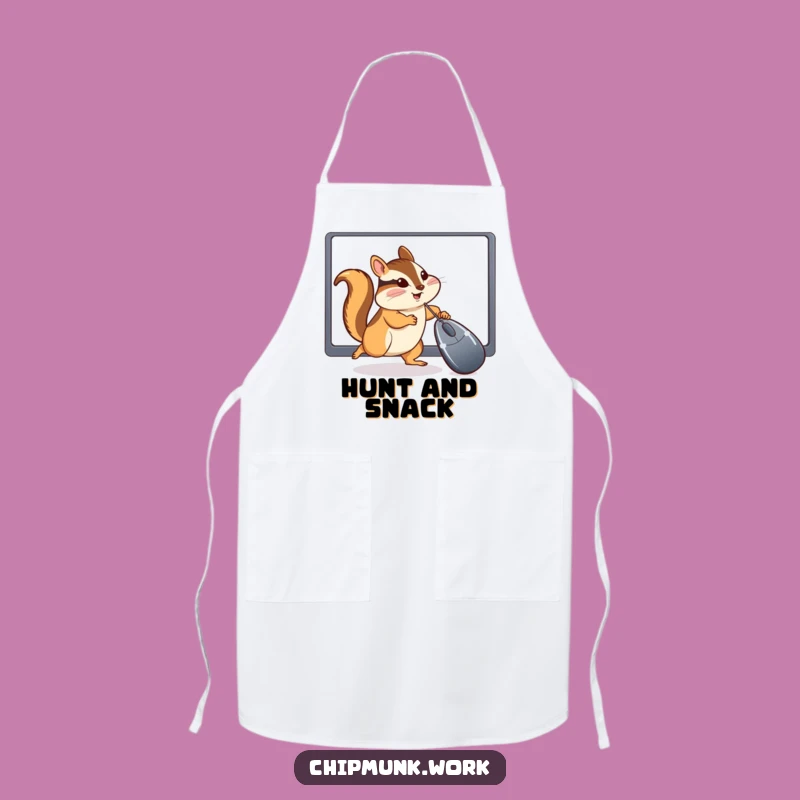 Funny Chipmunk Chef Apron: Hilarious Computer Chase Kitchen Gift!