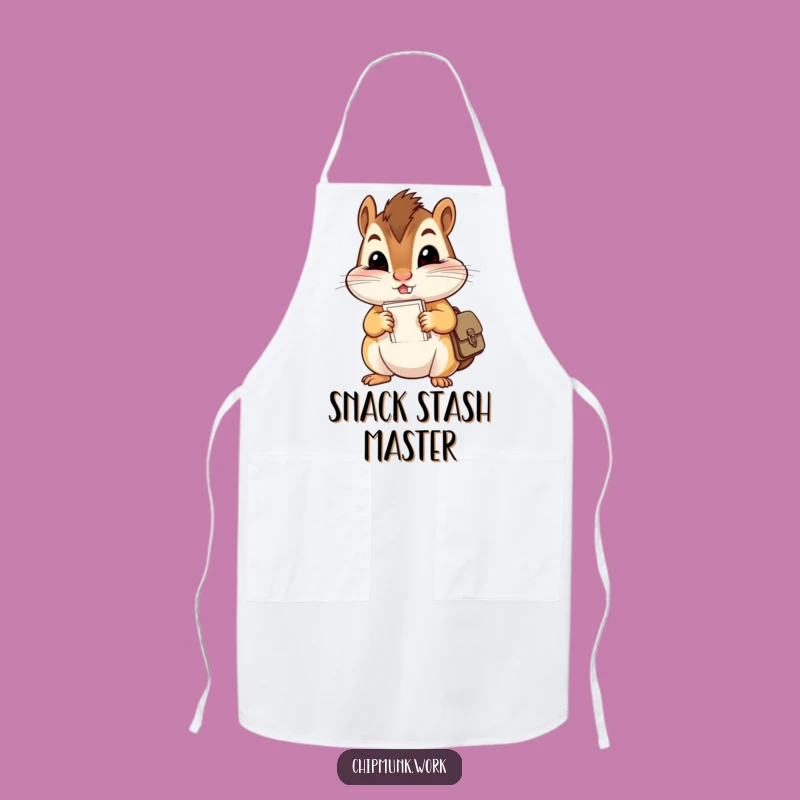 Funny Chipmunk Chef's Paper Apron: Hilarious Kitchen Gift!