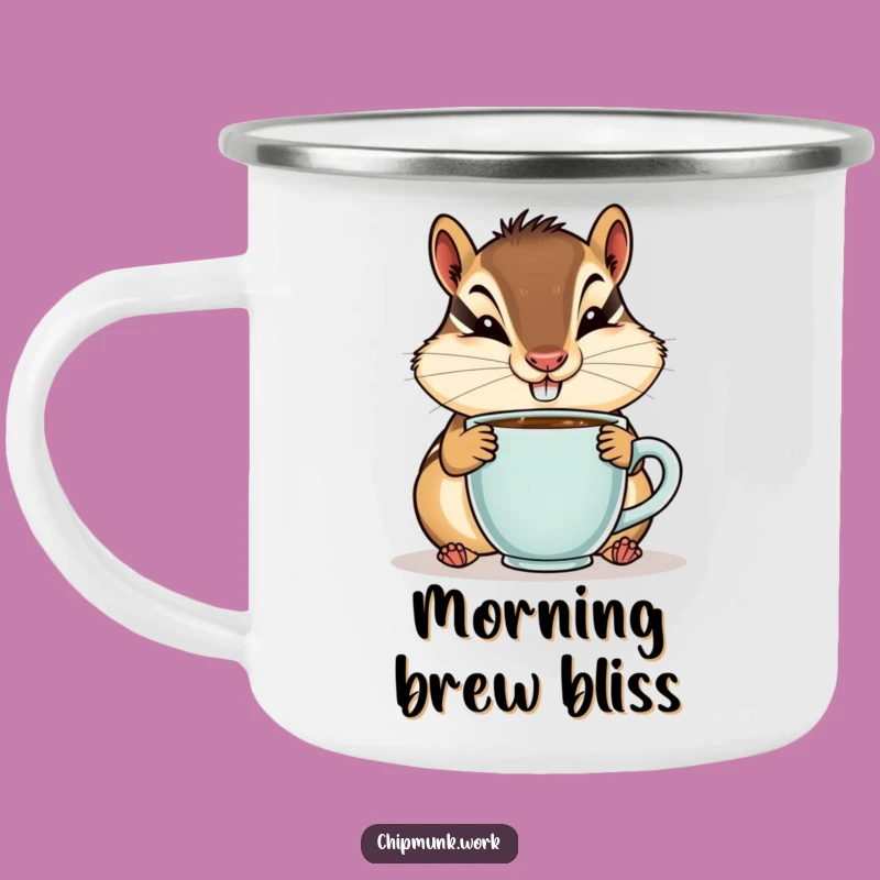 Funny Campfire Chipmunk Mug - Goofy Coffee Sipper for Outdoors