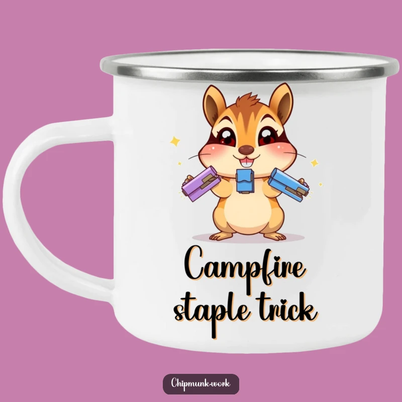 Funny Juggling Chipmunk Camping Mug - Busy Outdoor Animal Gift