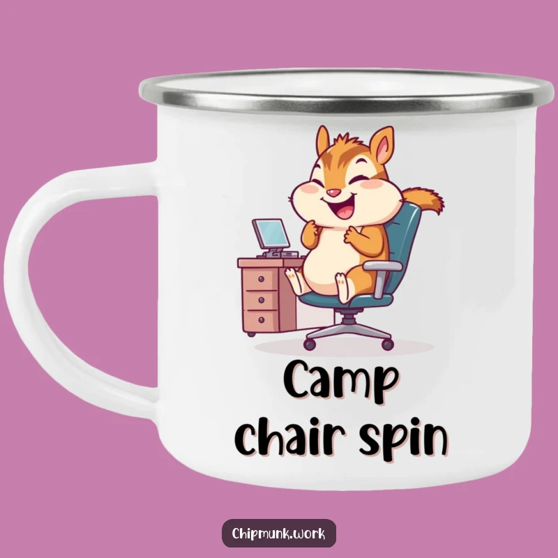 Funny Office Chipmunk Campfire Mug: Hilarious Work Break Companion!