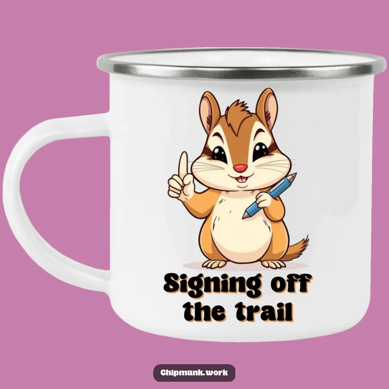 Funny Peace Sign Chipmunk Camping Mug: Hilarious Drinkware for Creative Adventures