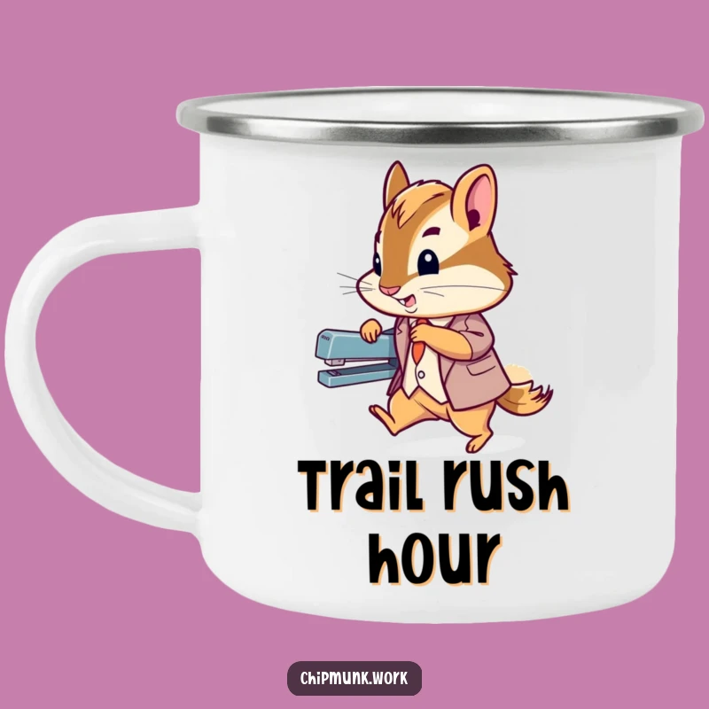 Funny Chipmunk Suit Camping Mug: Hilarious Tiny Agent Drinkware Gift