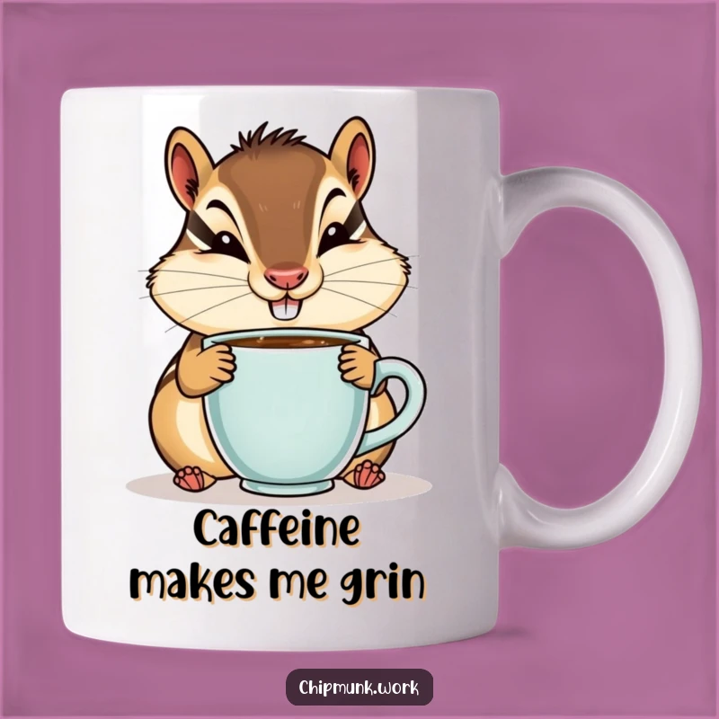 Funny Chipmunk Morning Brew Mug - Goofy Coffee Sipper Gift