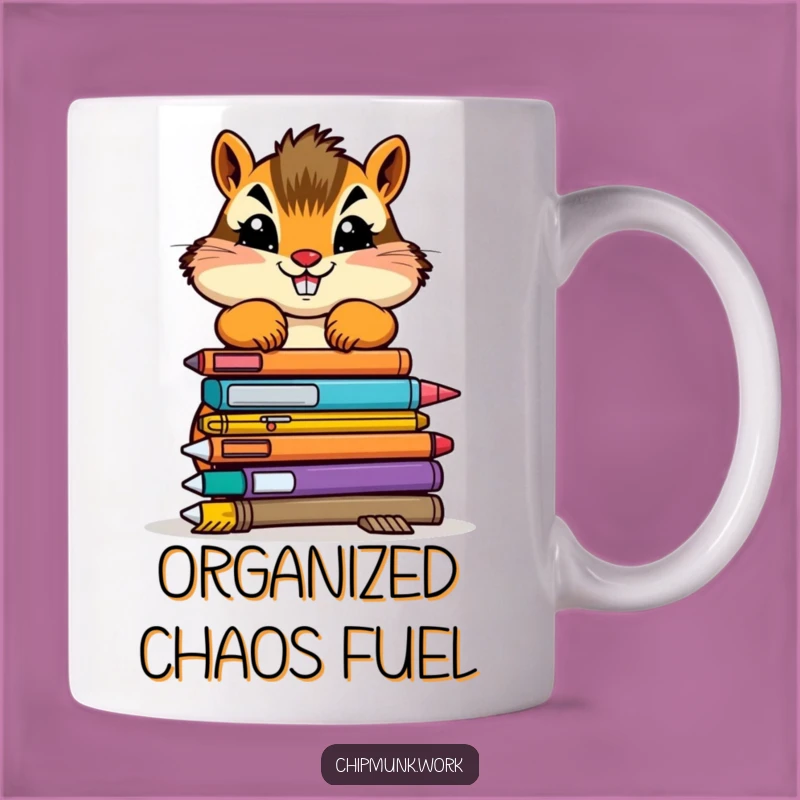 Funny Chipmunk Office Mug - Determined Supply Stacker