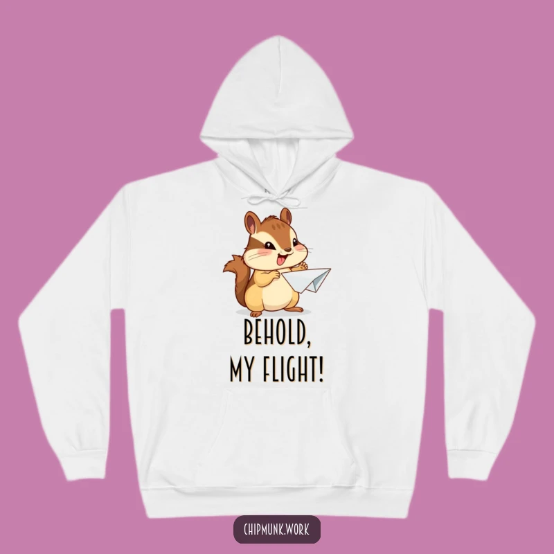 Cozy Funny Chipmunk Hoodie - Proud Inventor Design