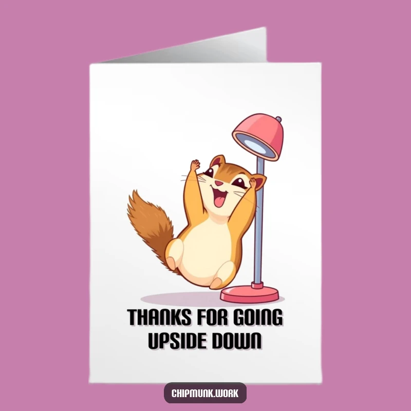 Free Printable Chipmunk Thank You Card: Giggle-Worthy Gratitude Download!