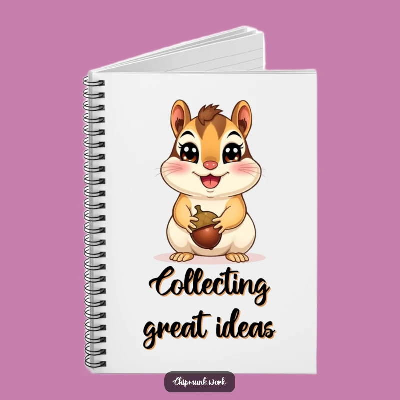 Funny Happy Chipmunk Notebook: Rodent's Joyful Notes, A Creative Funny Gift for Journalers