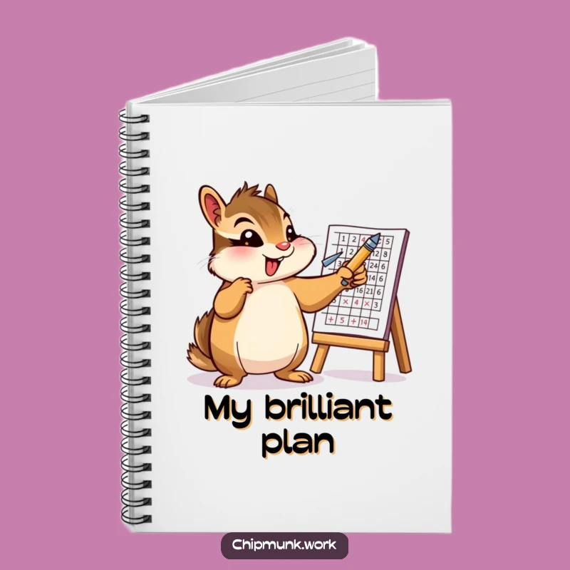 Funny Chipmunk Chart Notebook: Business Rodent Journal, Ideal Funny Gift!