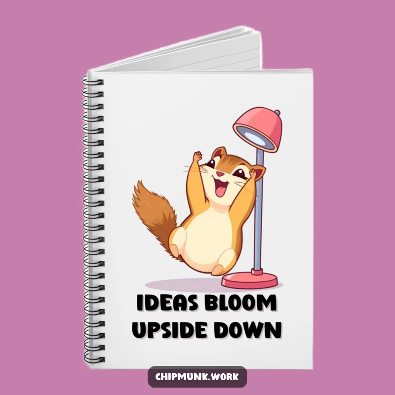 Funny Chipmunk Giggling Lamp Notebook - Jot Down Laughs & Ideas
