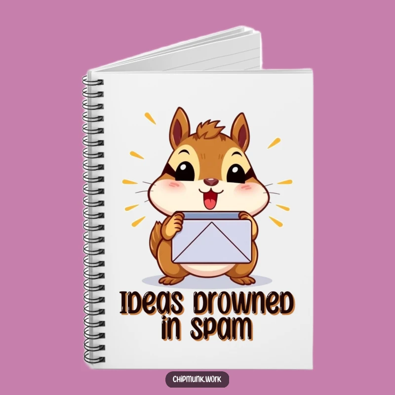 Funny Chipmunk Inbox Notebook: Hilarious Pages for Your Overwhelmed Thoughts