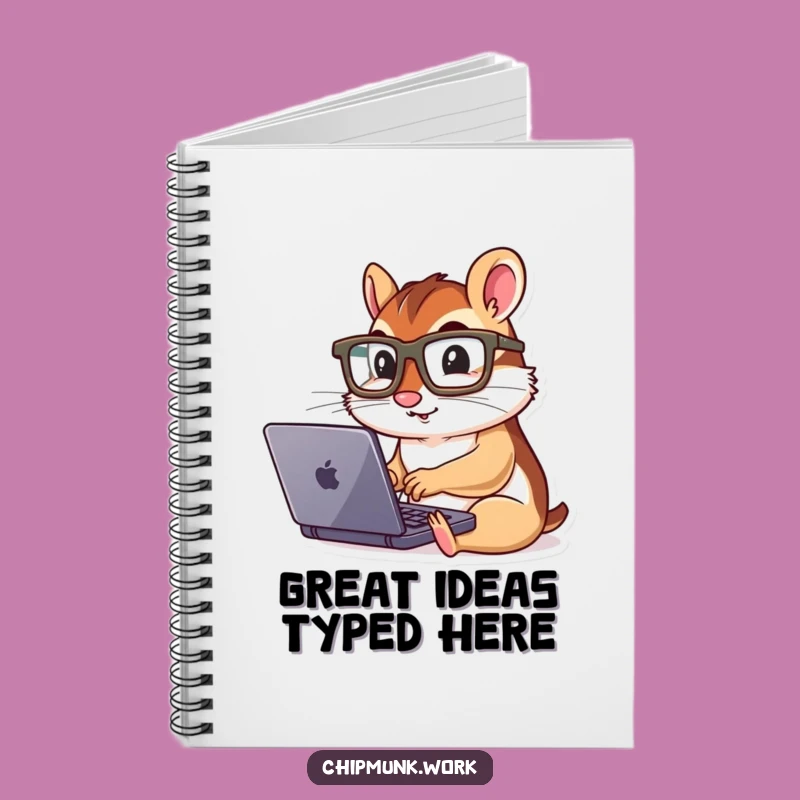 Funny Chipmunk Laptop Notebook: Jot Down Your Ideas