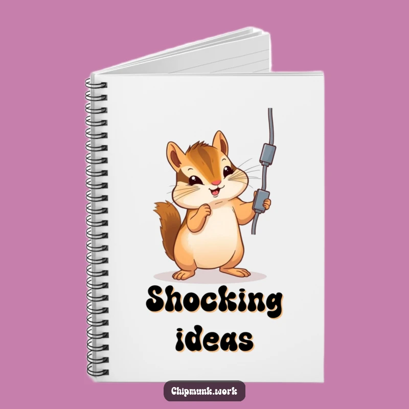 Funny Chipmunk Notebook: Playful Cord Batting, Journal for Risky Ideas Gift!
