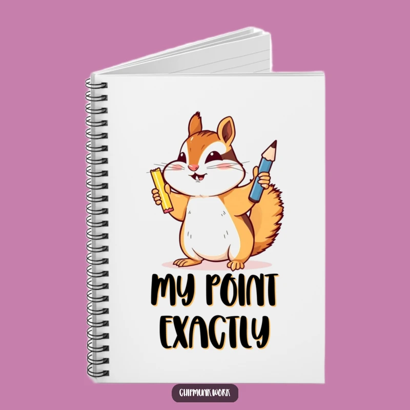 Funny Chipmunk Notebook: Triumphant Sharpened Pencil Holder, Perfect Funny Gift Journal