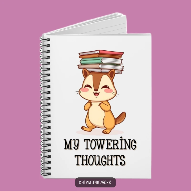 Funny Chipmunk Paper Notebook: Jot Down Your Tasks
