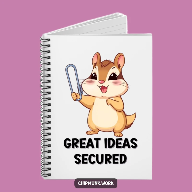 Funny Chipmunk Paperclip Notebook: Triumph Journal for Ideas, A Humorous Gift