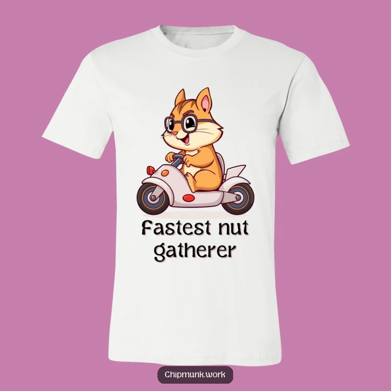 Funny Chipmunk Racer Tee: Turbo-Charge Your Style with This Hilarious Gift