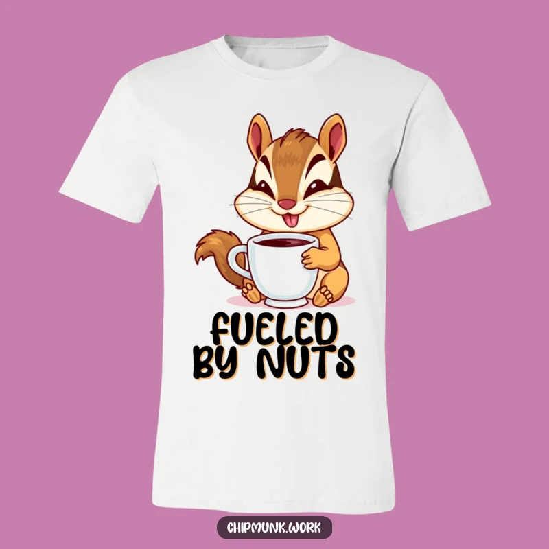 Funny Chipmunk T-Shirt: Goofy Smile Sipping Coffee, Hilarious Animal Tee Gift!